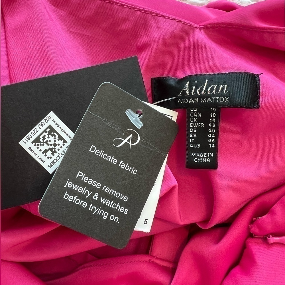 Aidan by Aidan Mattox Cowl Neck Ruffled Hem Dress - Picture 15 of 16